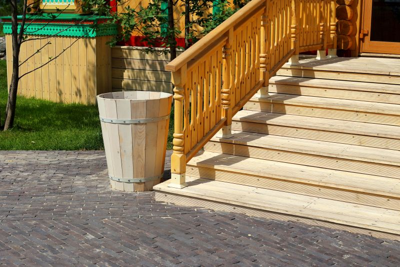 Outdoor Stairs with Decorative Railing
